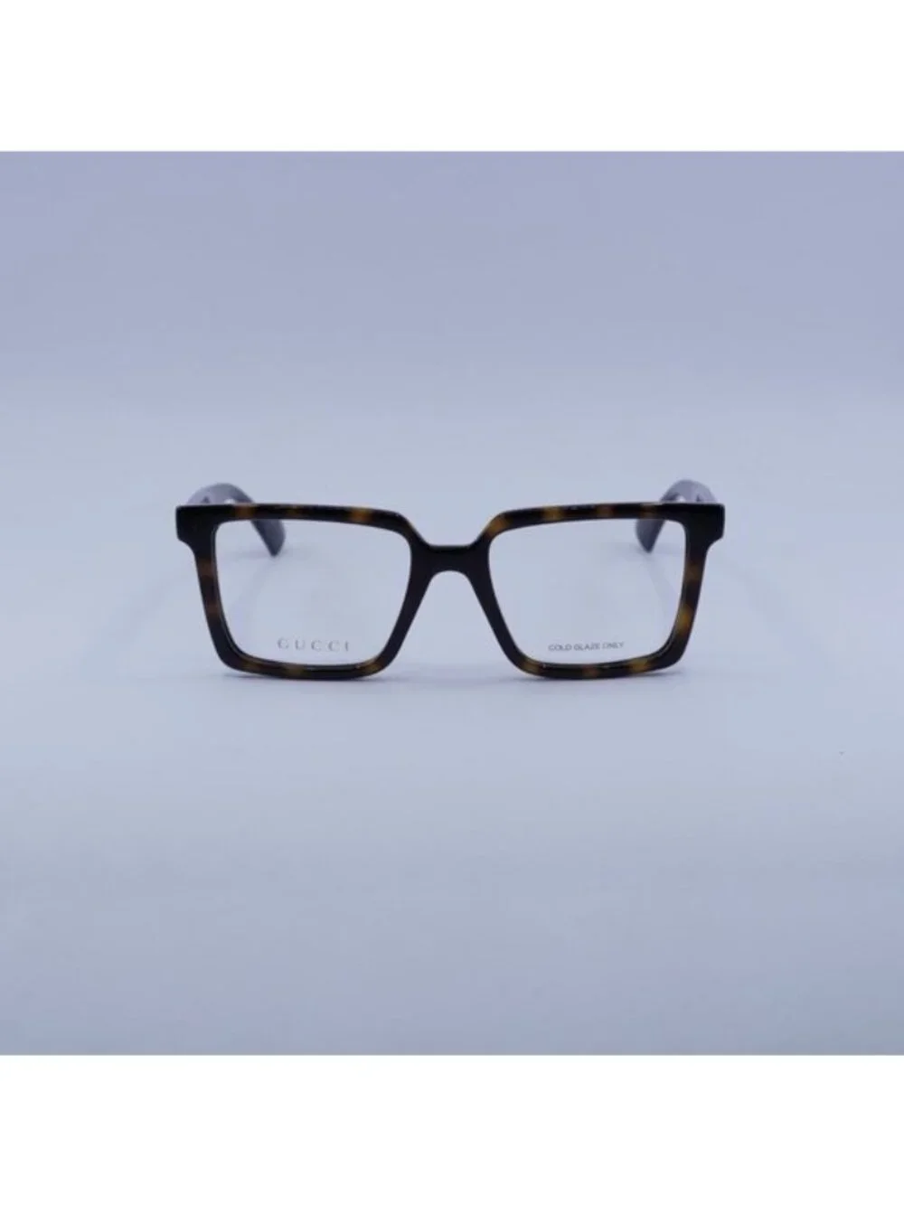 Gucci GG1540O 002 Eyeglasses Havana 52mm Square Frame